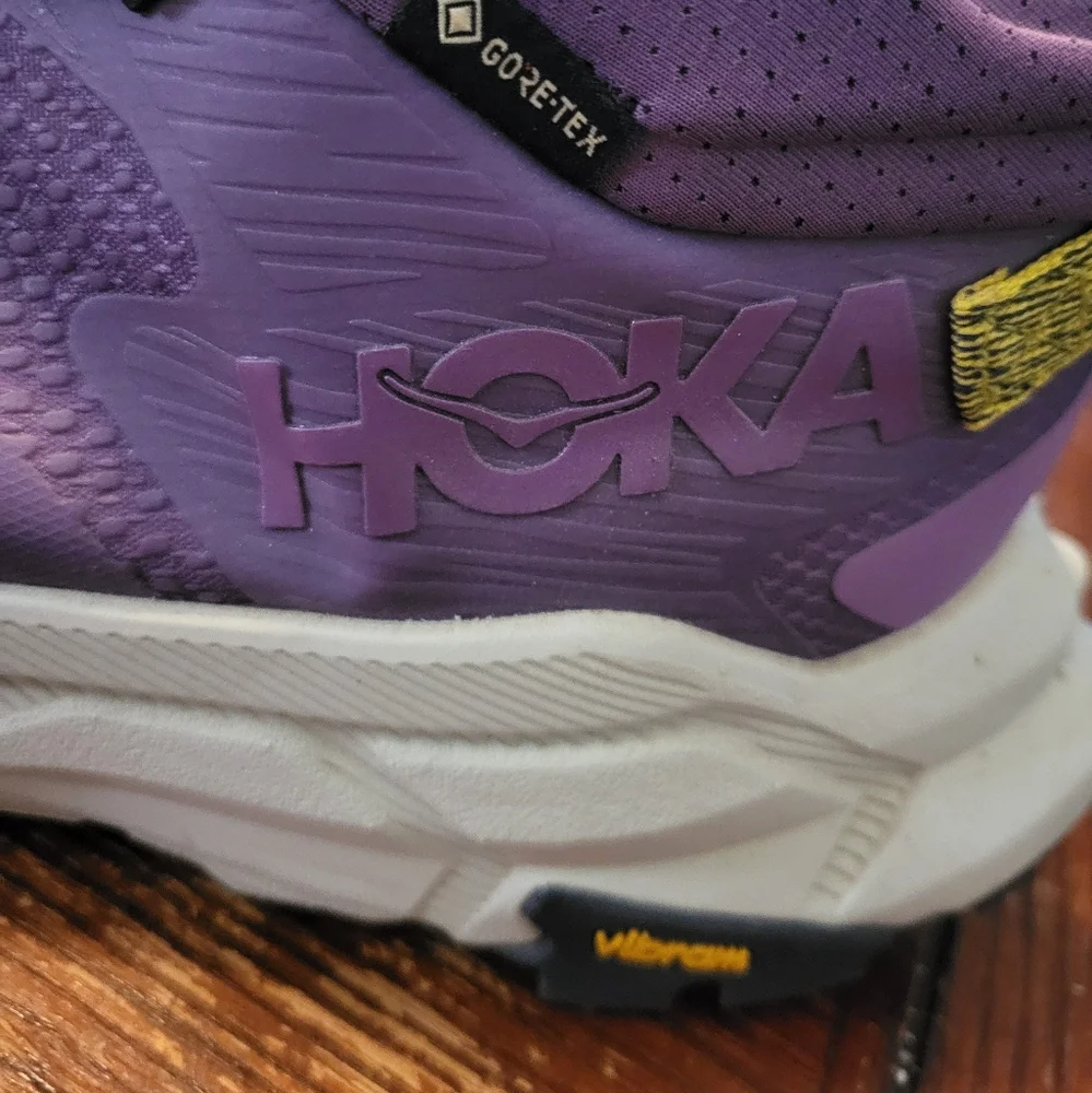 Hoka One One Trail Code GTX Wmns Size 11 B Hiking Shoes Purple Amethyst Goretex - Picture 10 of 11